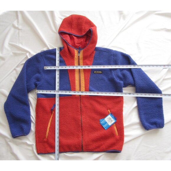 New Men Columbia Backbowl Full Zip Sherpa Hoodie Jacket Sz M (MJ41) - Picture 2 of 9